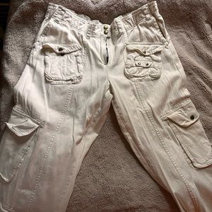 Free people white tahiti cargos